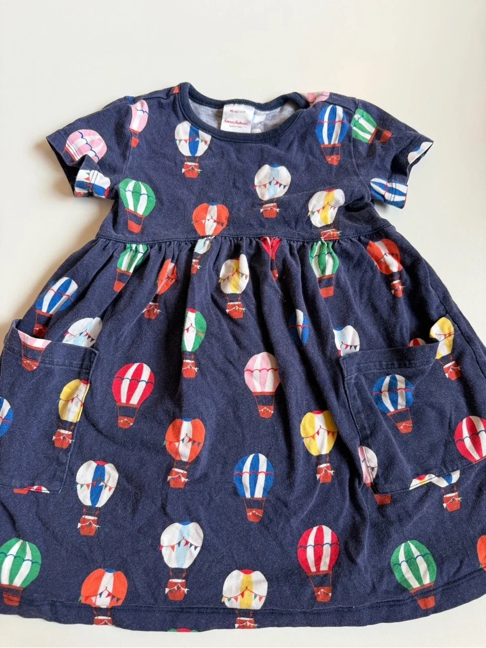 Hanna Andersson Hot Air Balloon Dress with Red Shorts